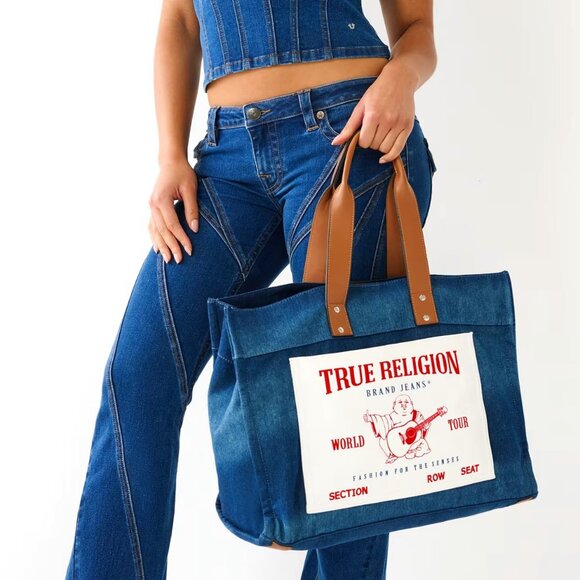 True Religion 🆕️ Large Tote Bag - Picture 1 of 12